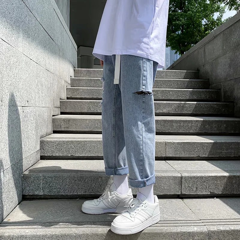 Quần jeans thiết kế thời trang hàn quốc cho nam (S-3XL) | BigBuy360 - bigbuy360.vn