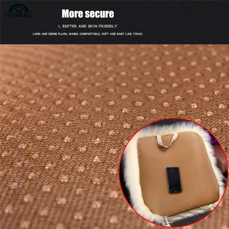 Đệm lông mềm lót ghế ngồi xe hơi tiện dụng