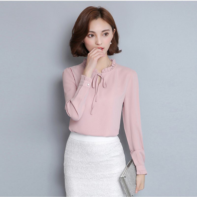 Áo dài tay phong cách công sở thanh lịch dành cho nữ