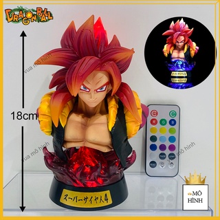 Mô hình dragonball tượng bán thân gogeta cao 18cm - có led rgp - figure dragonball