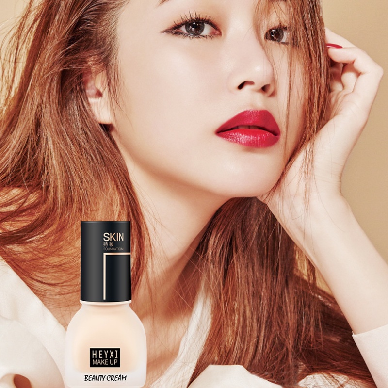 [Hàng mới về] Kem nền dạng lỏng BB HEYXI che khuyết điểm lì làm sáng màu da dưỡng ẩm