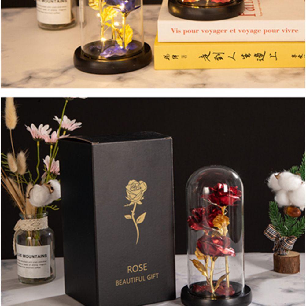 KUNHEV Đèn Lồng LED Hình Hoa Hồng Lãng Mạn Mới