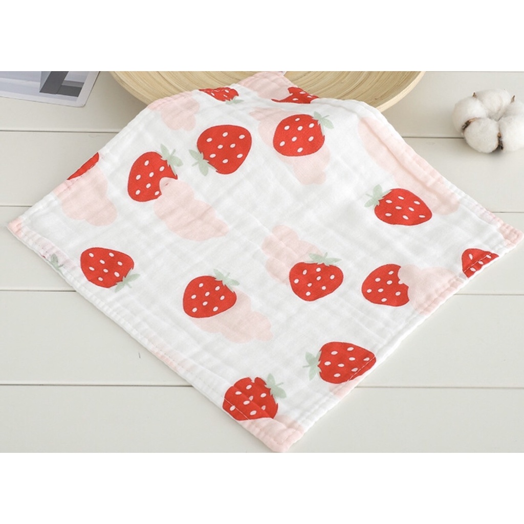 Khăn sữa xô sợi tre 6 lớp rửa mặt loại dày siêu mềm mại cho bé sơ sinh - Thị Nắng Store
