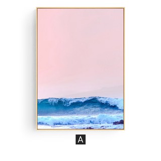 Tranh treo tường Canvas trang trí nước biển nước 2 40x60cm ( kèm theo khung )