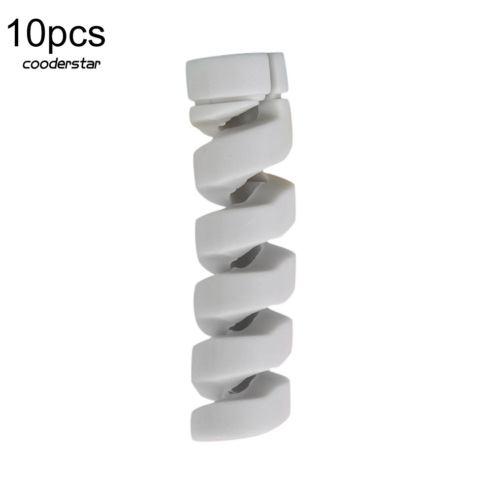 Set 10 phụ kiện bảo vệ đầu dây cáp sạc điện thoại bằng silicon tiện dụng