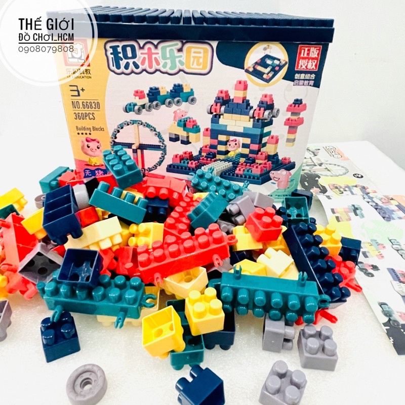[TRỢ GIÁ- CHẤT LƯỢNG] Đồ chơi lego lắp ráp xếp hình nút lớn nhiều màu sắc kích thích sáng tạo cho bé.