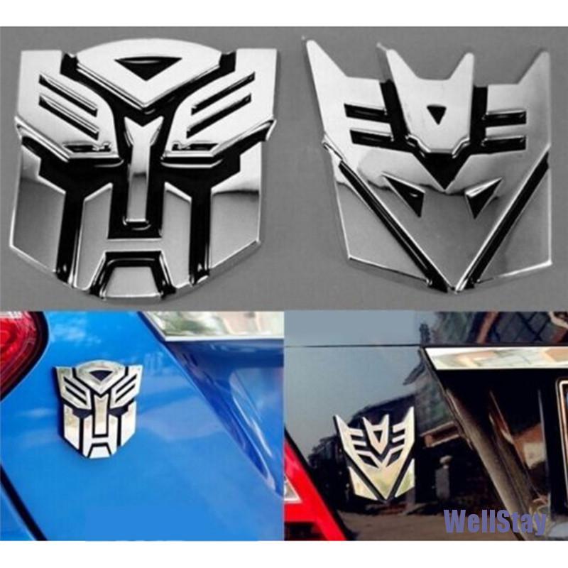 Decal Dán Trang Trí Logo Transformers 3d