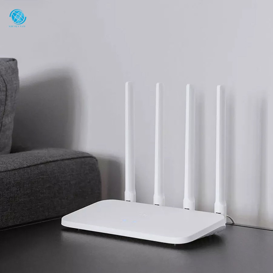 Router không dây Phát wifi Xiaomi 4 râu Gen 4C- Router xiaomi gen 4C hàng chính hãng bảo hành 12 tháng