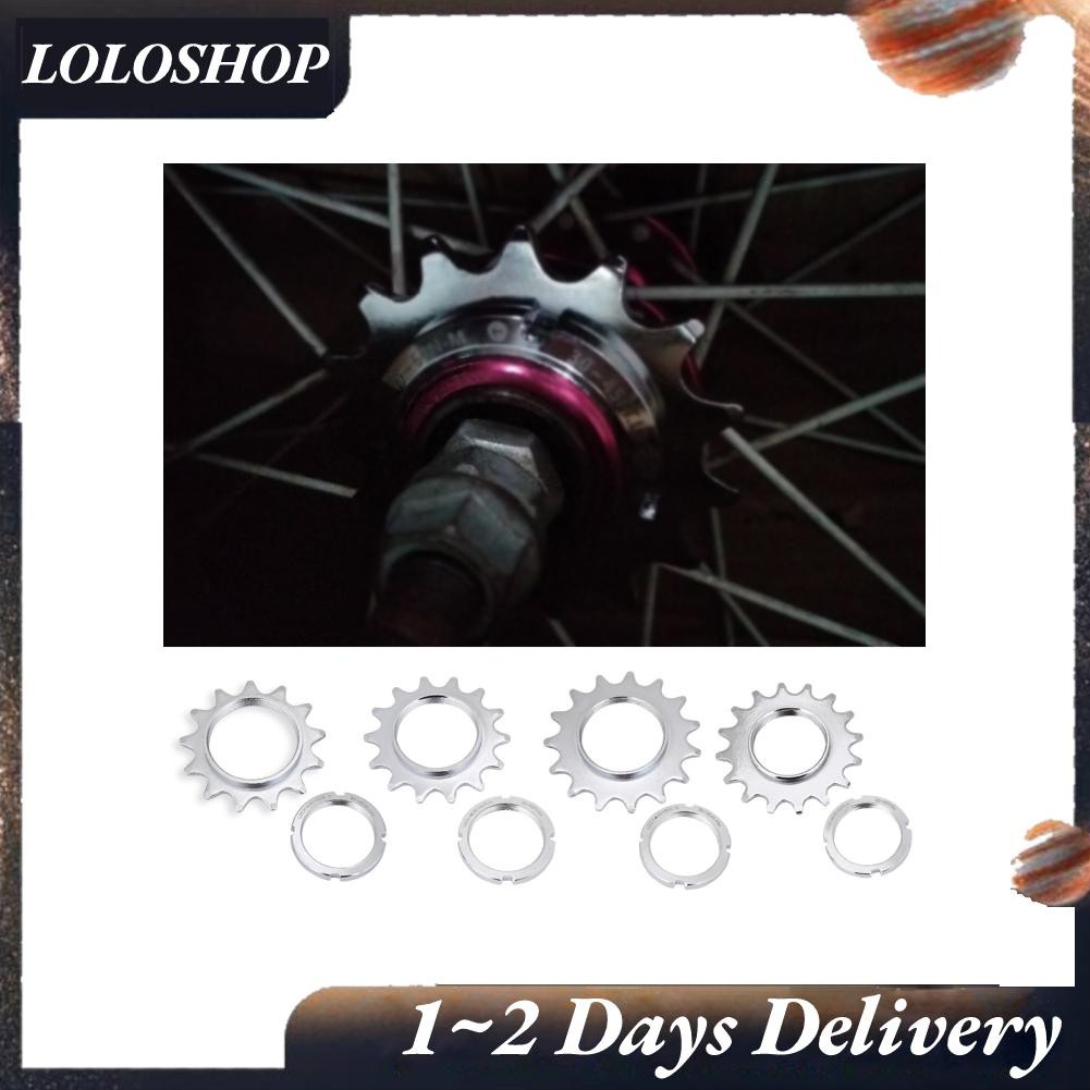 Loloshop High Strength Steel Single Speed Freewheel Flywheel Sprockets Parts for Fixed Gear Bike Bicycle