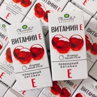 Chính Hãng - Vitamin E đỏ Nga 270mg