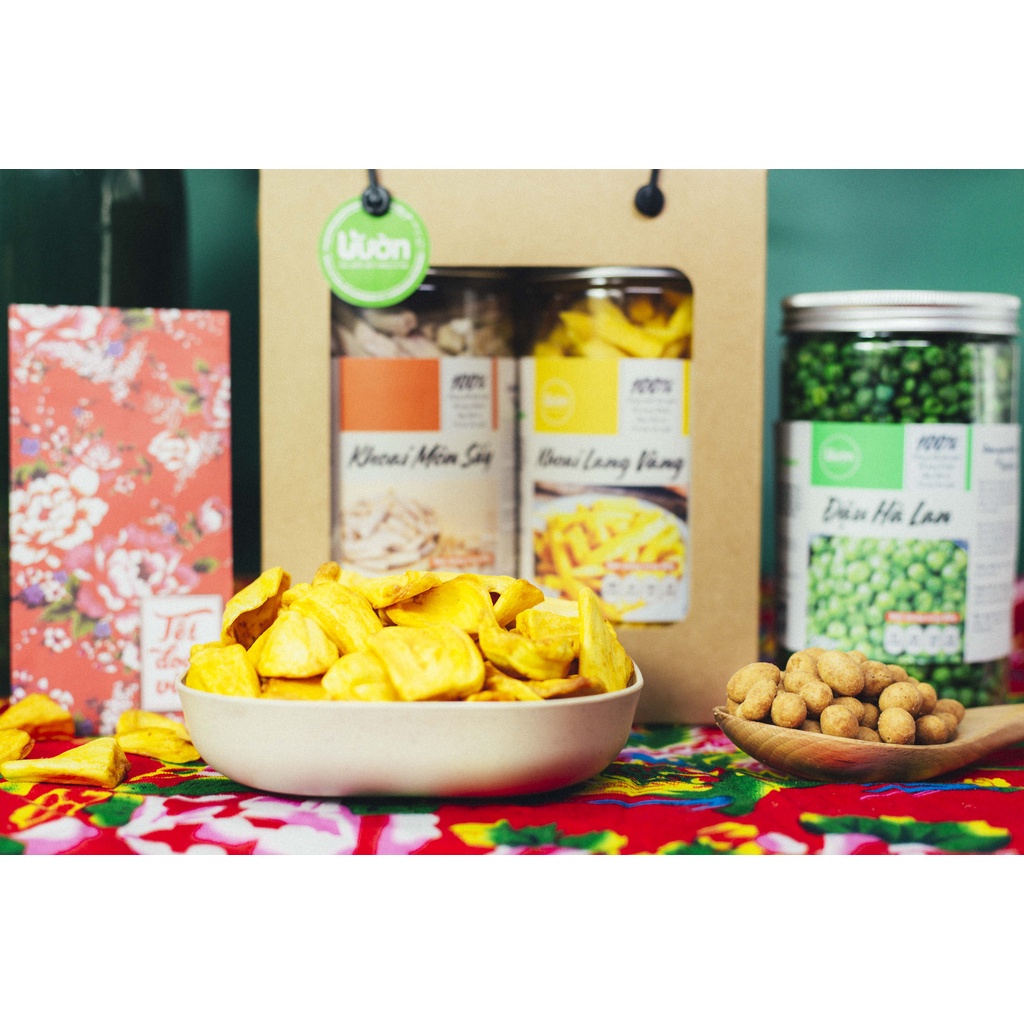 SET QUÀ TẾT NHƯ Ý - COMBO 2 HŨ QUÀ TẶNG HẠT DINH DƯỠNG, HẠT MIX, TRÁI CÂY SẤY, BÁNH KẸO TẾT, ĐỒ ĂN VẶT VƯỜN ORGANIC | BigBuy360 - bigbuy360.vn