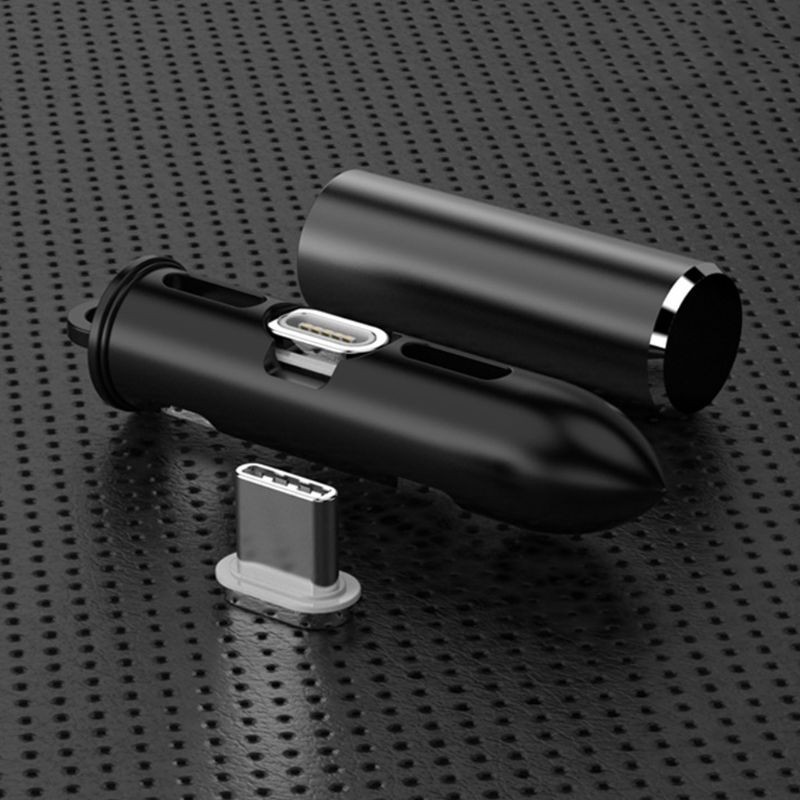 Hộp đựng đầu sạc micro USB loại C nam châm chống thất lạc