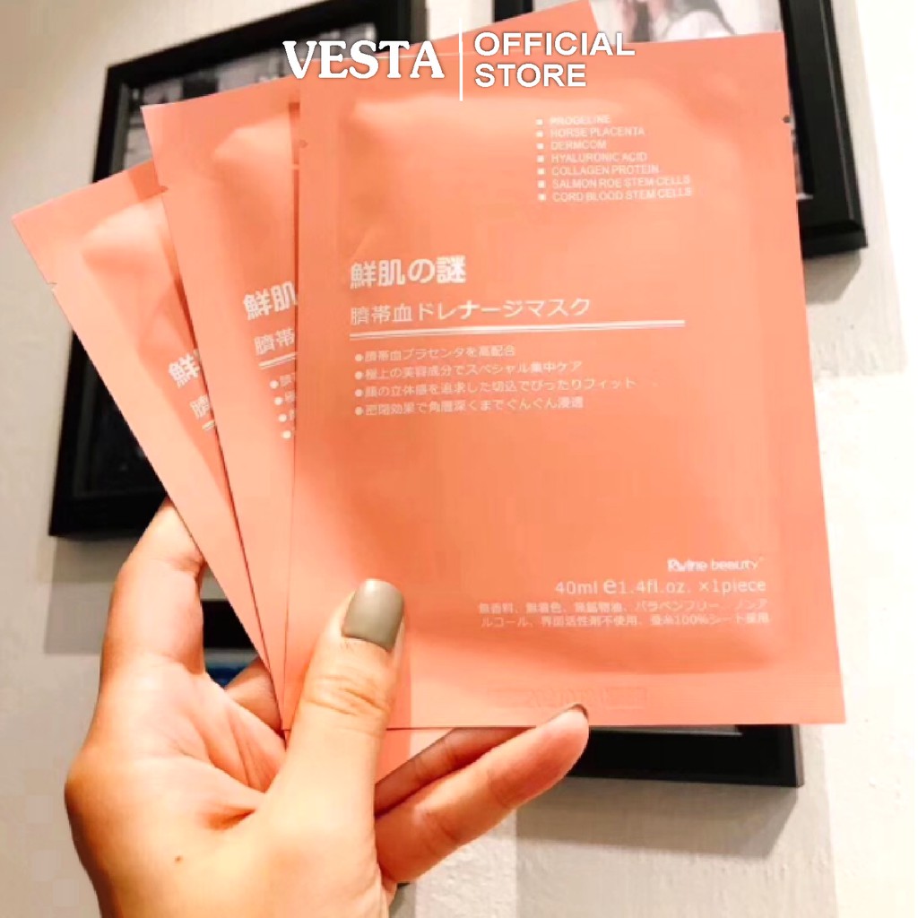 Mặt Nạ Nhau Thai Cừu 💞𝑭𝒓𝒆𝒆𝒔𝒉𝒊𝒑💖 Mặt Nạ Tế Bào Gốc - Mask Cuống Rốn Nhật Bản Rwine Beauty | BigBuy360 - bigbuy360.vn