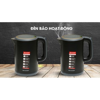 [Oder] - Bình Đun Siêu Tốc 2 Lớp Sharp EKJ-17VPS-BK