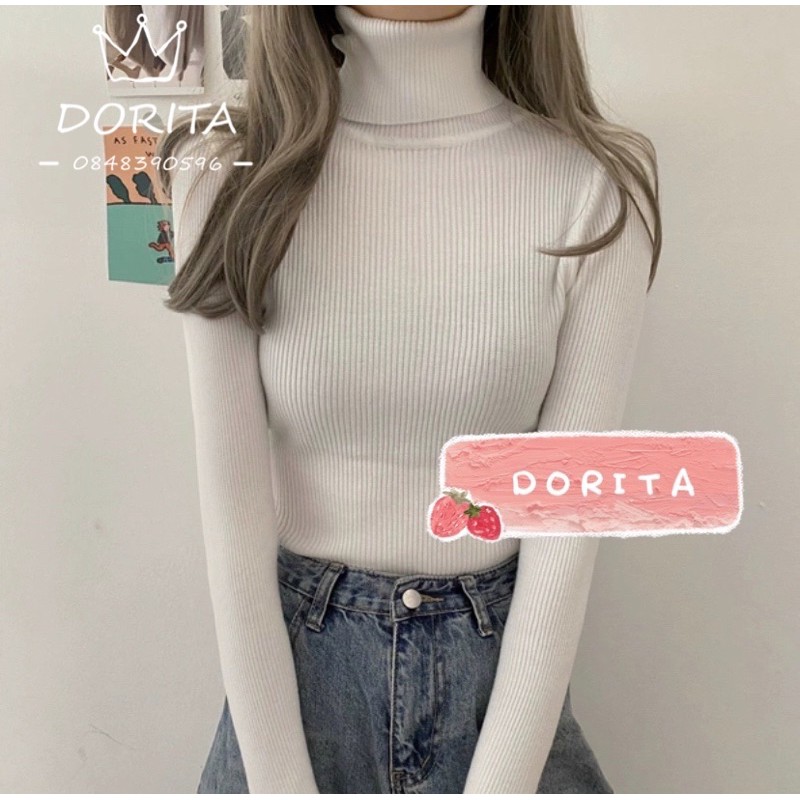 Áo len cao cổ hàng Quảng Châu - Dorita Boutique