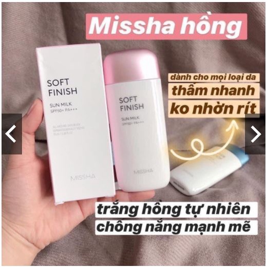 KEM CHỐNG NẮNG SUN MILK MISSHA