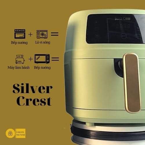 Nồi chiên không dầu Silvercrest 8L,Hàng Chính Hãng Đức. Công suất lớn 2400w, tiết kiệm điện