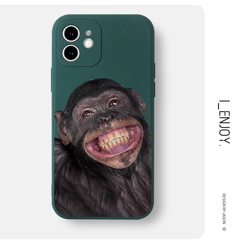 Ốp lưng GUMAN cạnh vuông dễ thương đẹp ngộ nghĩnh kute cho iPhone 14 13 12 11 Pro Max SE 2020 X XR XS ip 8 7 6 6S Plus B41