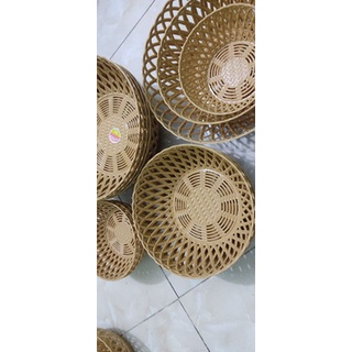 Set 5 rổ tròn mây size 3 cỡ lựa chọn hàng Cao cấp việt nhật