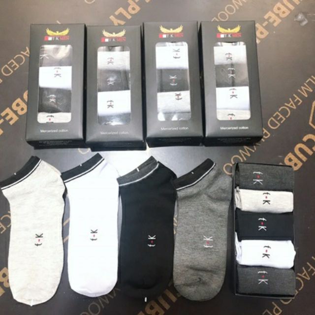 Hộp 5 đôi Tất Nam Kháng Khuẩn