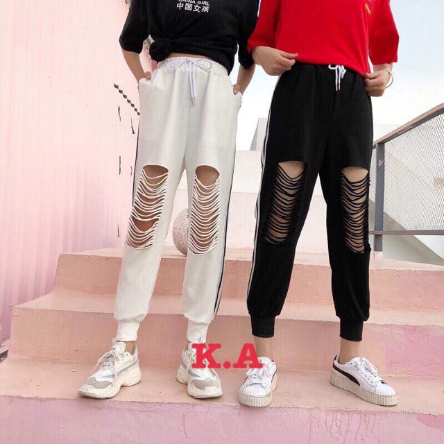 Quần một sọc rách KAN0303
