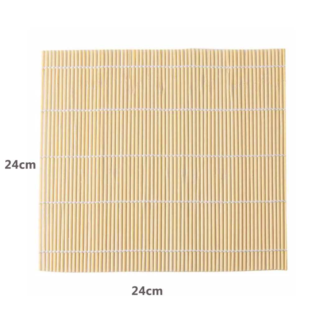 Thảm Cuộn Sushi Bằng Tre Tự Nhiên 24x24cm