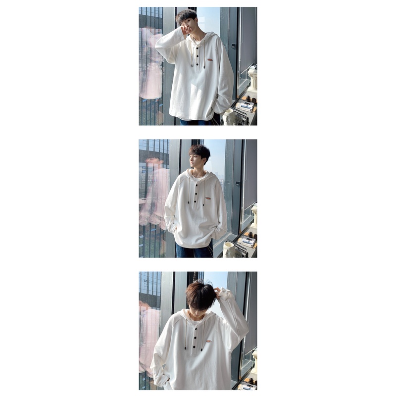 Áo hoodie dài tay màu sắc đơn giản thời trang | BigBuy360 - bigbuy360.vn