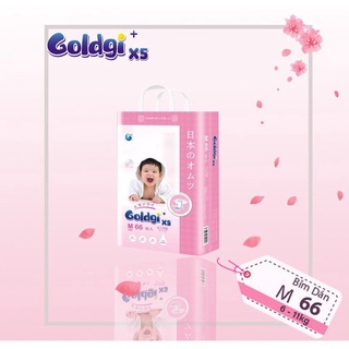 Bỉm quần/dán Goldgi+X5 mẫu mới 2021 Nhật Bản đủ size NB92/S84/M66/M60/L48/L56/XL44/XXL32