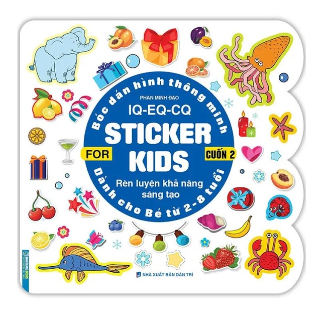 Sách - Combo 3 tập (tập 1, tập 2, tập 3) Bóc dán hình thông minh IQ - EQ - CQ - Sticker for kids
