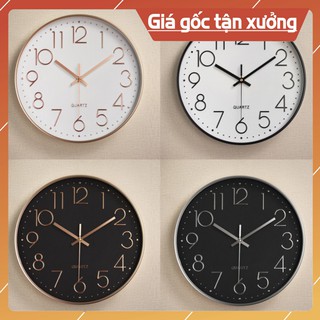 - đồng hồ treo tường, đồng hồ kim trôi quartz loại 1 size 35cm