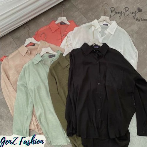 ⭕️ [CÓ HÌNH/VIDEO THẬT - HÀNG CAO CẤP] Áo Sơ Mi Đũi Nhiều Màu Dễ Phối Đồ_Mã CD053_GenZ Fashion