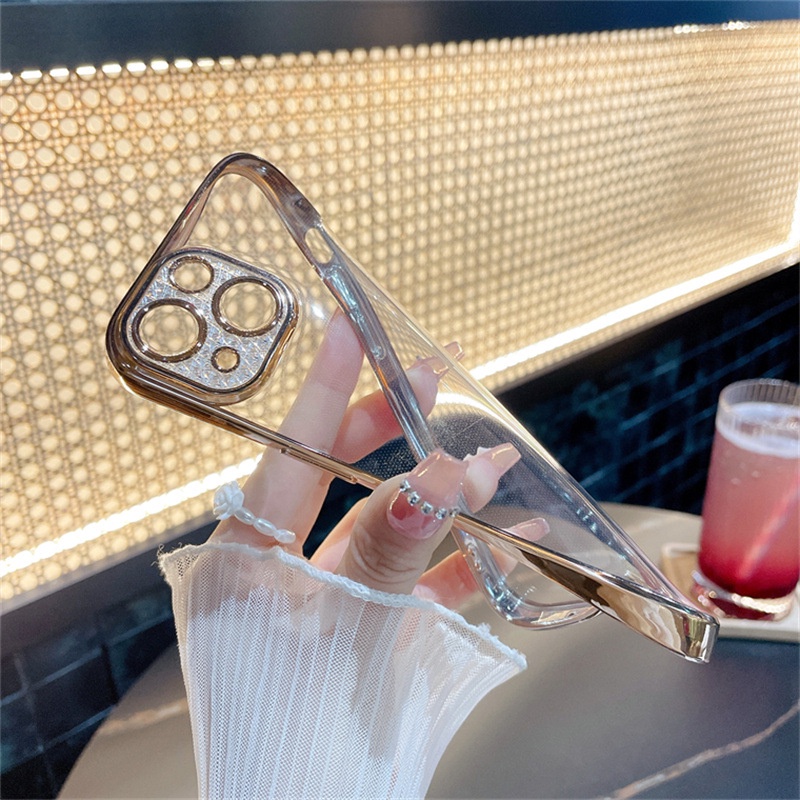 Ốp dẻo viền si Camera vân kim cương cao cấp iP 7 8 X XR 11 12 13 Pro Max [1/2]