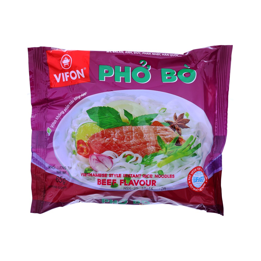 Phở Bò ăn liền Vifon gói 65g