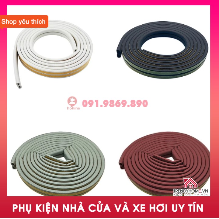 Doăng D, gioăng dán cửa gỗ, gioăng giảm trấn, gioăng chống ồn cánh cửa nhà, gioăng chống bụi, ron D, ron cao su cửa gỗ