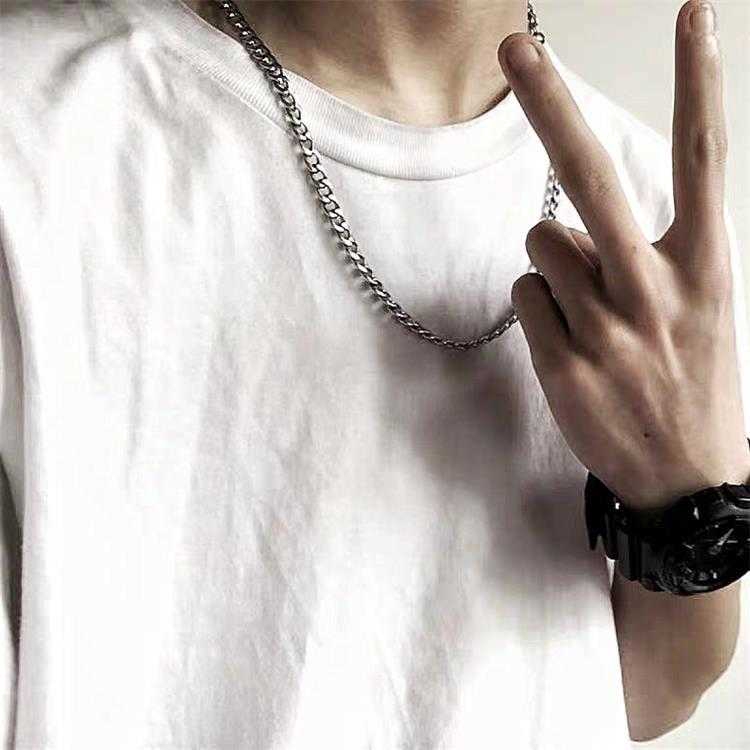 Dây Chuyền Thép Titan Phong Cách Hip Hop Cho Cặp Đôi