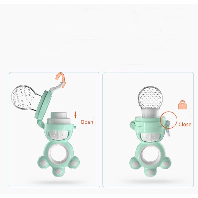 Túi Nhai Ăn Dặm Cao Cấp Misuta Cho Bé Ấm Baby Đầu Silicon Siêu Mềm Ấm Gift Decor