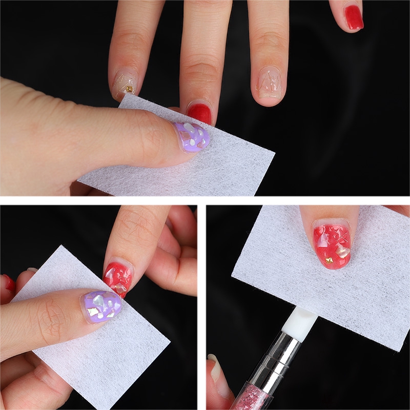 Set 600 miếng bông tẩy sơn móng mềm mại bằng chất liệu cotton tiện dụng