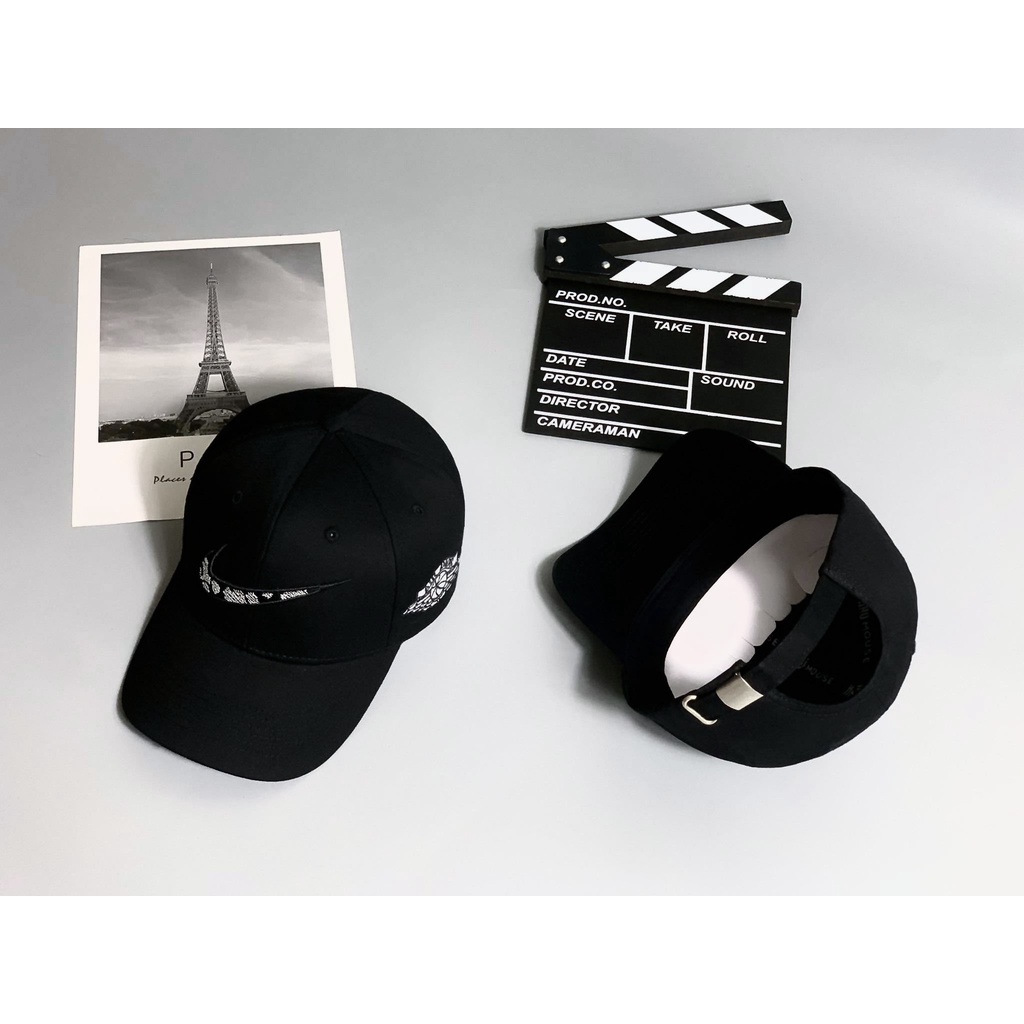 Mũ lưỡi trai, nón N.l.K.E Dior logo thêu trắng cao cấp, hàng thiết kế xuất khẩu, dành cho mọi lứa tuổi Freesize.