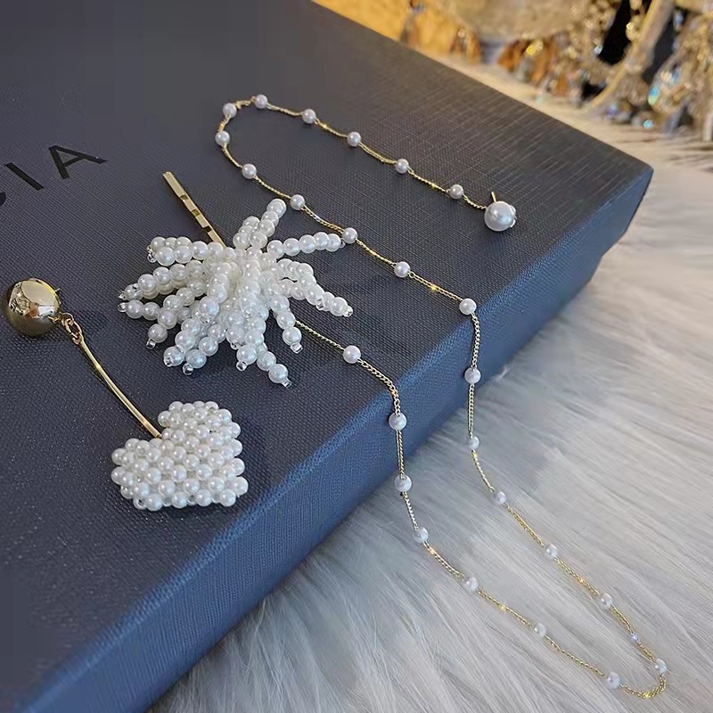 Khuyên Tai Hình Trái Tim Bất Đối Xứng Có Tua Rua Dài Thời Trang Hàn Quốc Thanh Lịch Sang Trọng Dành Cho Nữ