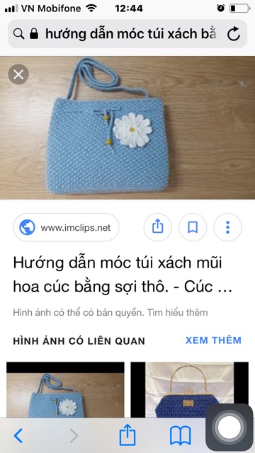 Túi Đan móc len thủ công