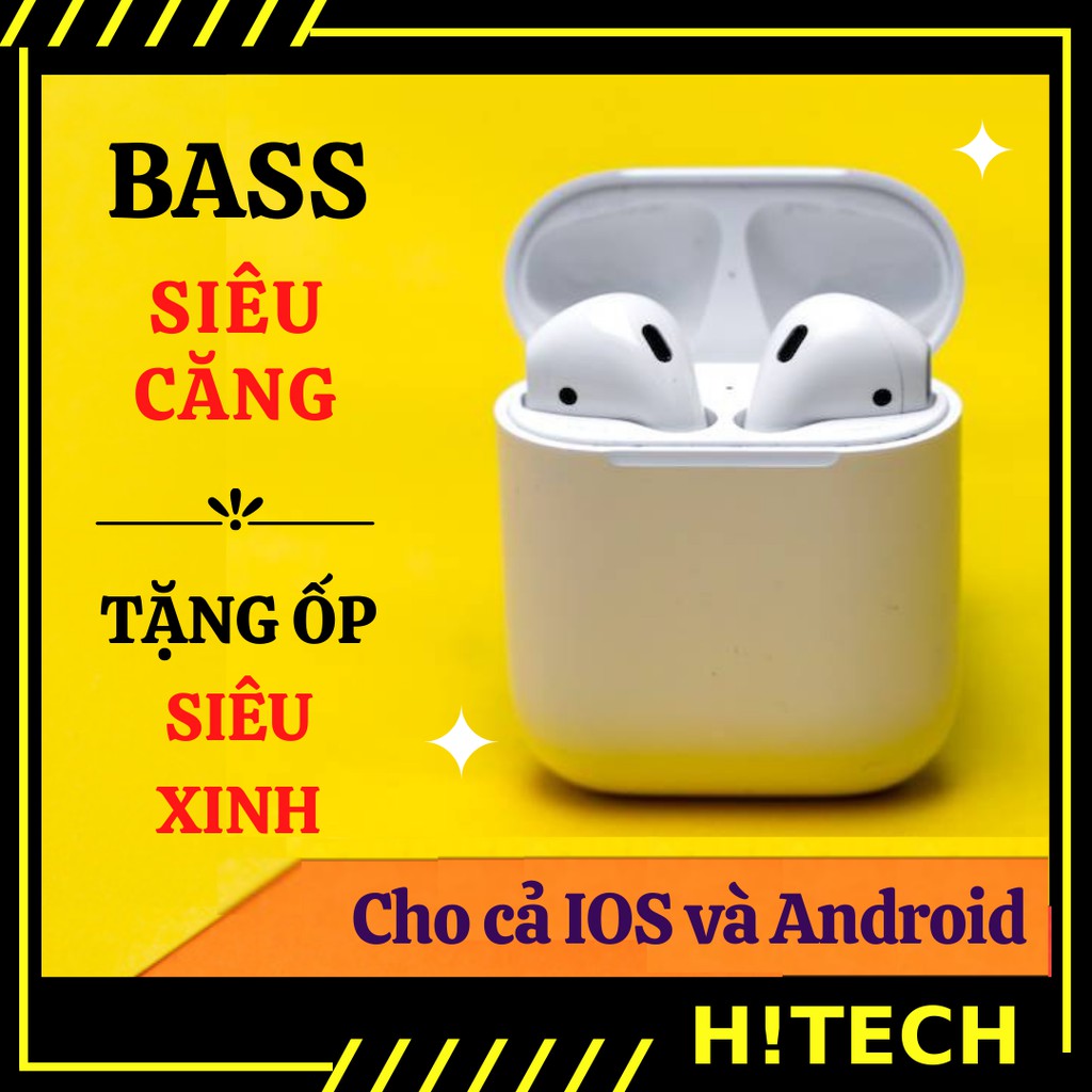 Tai nghe bluetooth  [ Hitech.net ] Tai nghe không dây nhét tai có mic có sạc không dây định vị đổi tên