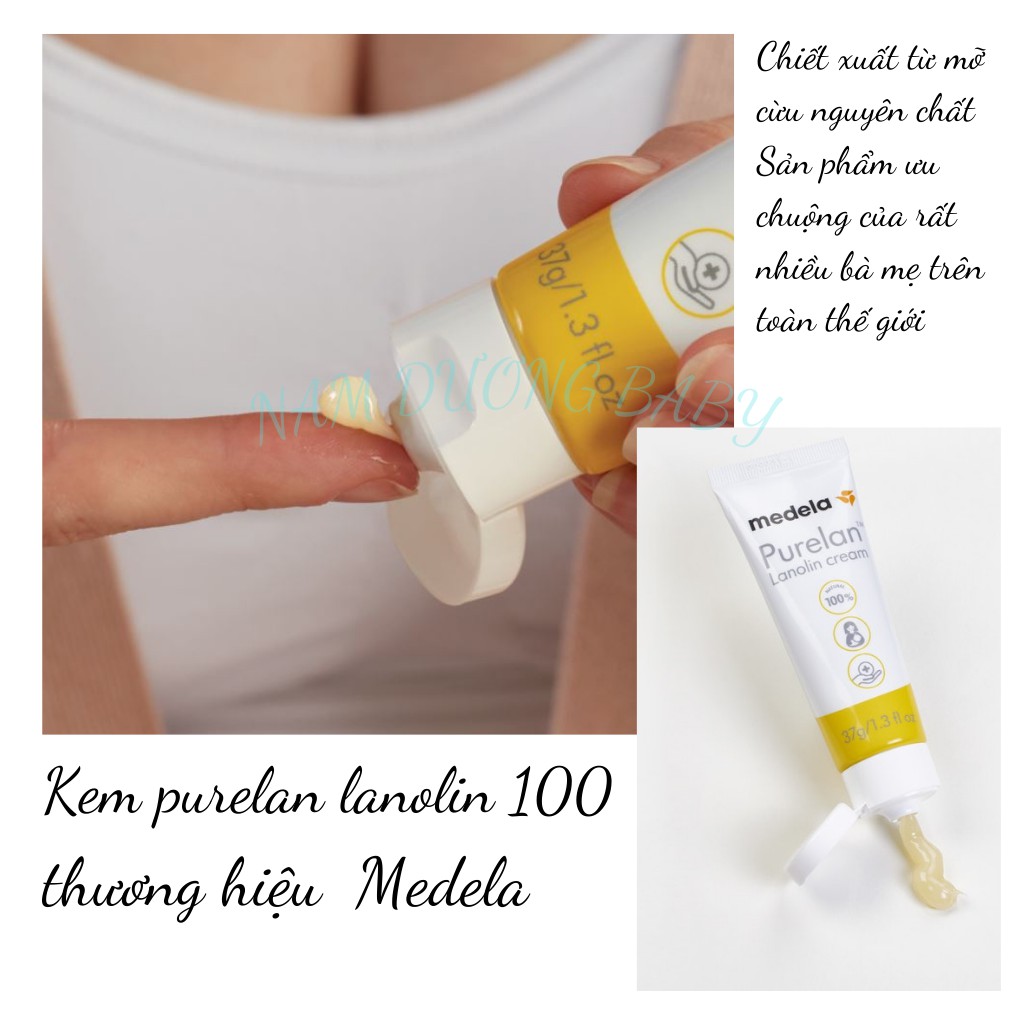 Kem nứt đầu ti Purelan Lanolin 100 chiết xuất từ mỡ cừu nguyên chất, dung lượng 7g, 37g[Hàng Nhập khẩu Russia]