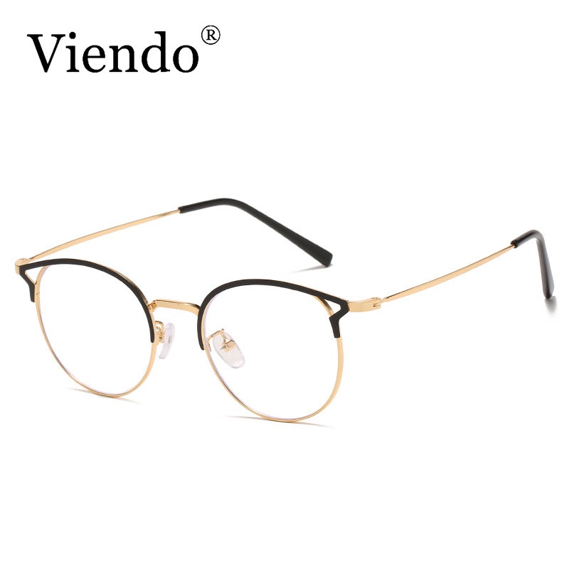 Kính cận VIENDO gọng cứng cáp bền chắc kiểu mắt mèo thời trang độ cận từ -1.00 đến -4.00 độ cho nữ