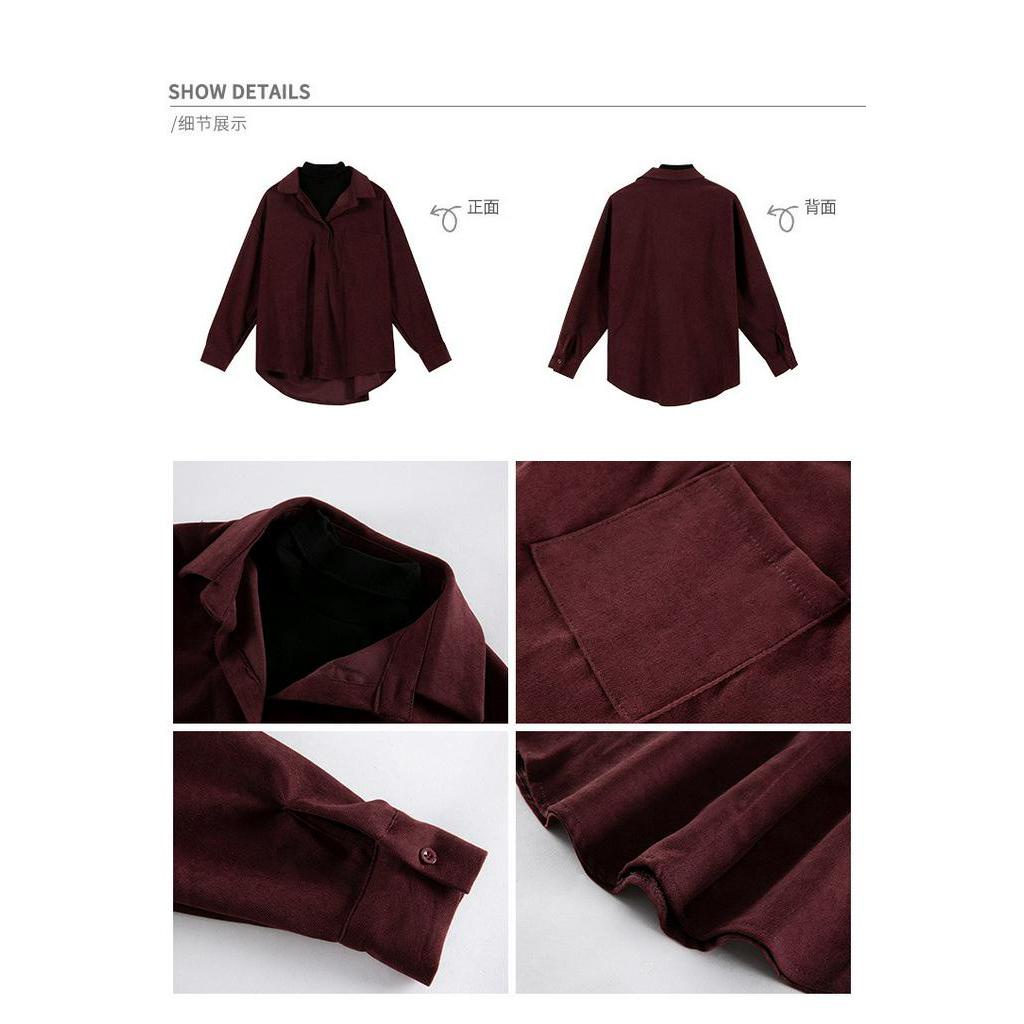 Áo Sơ Mi Nữ Dáng Rộng Retro Phong Cách Thời Trang Hong Kong
