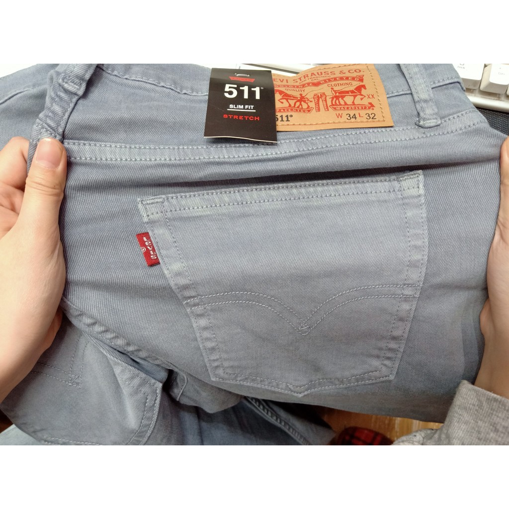 Quần Jeans nam Levis 511 trơn