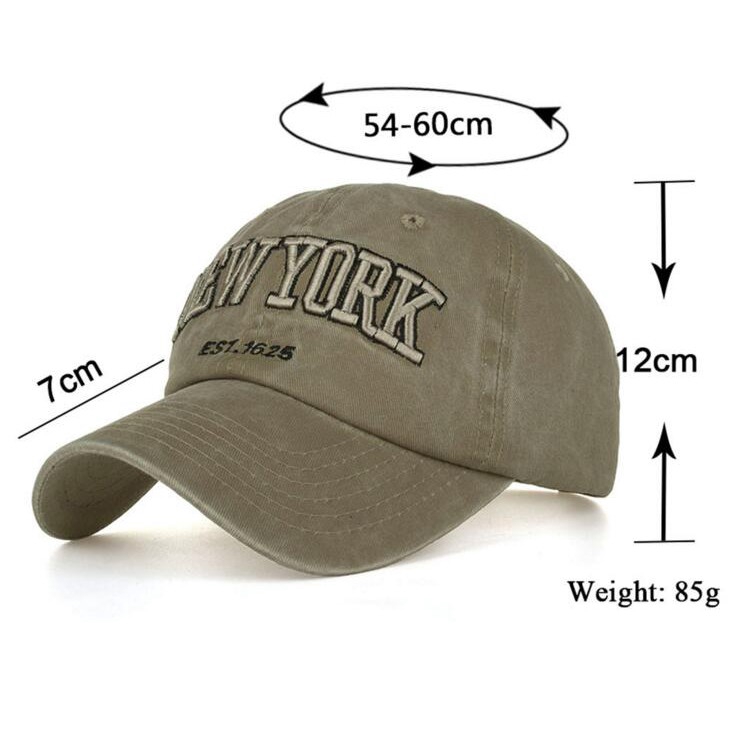 Mũ Lưỡi Trai cotton Thêu Chữ new york Thời Trang Thể Thao Ngoài Trời Cho Nam Và Nữ