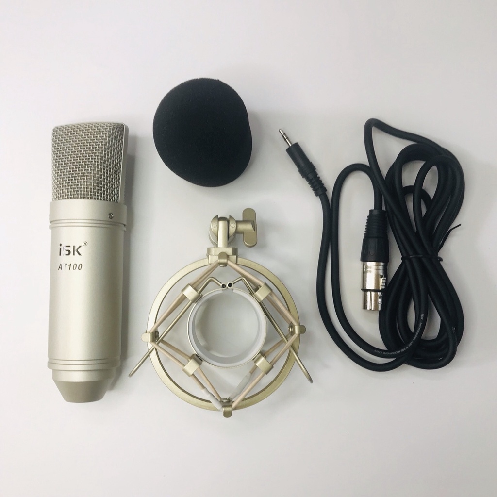 Micro ISK AT100 Chất Lượng Cao, Âm Thanh Chuẩn Phòng Thu  16 Chế Độ ECHO