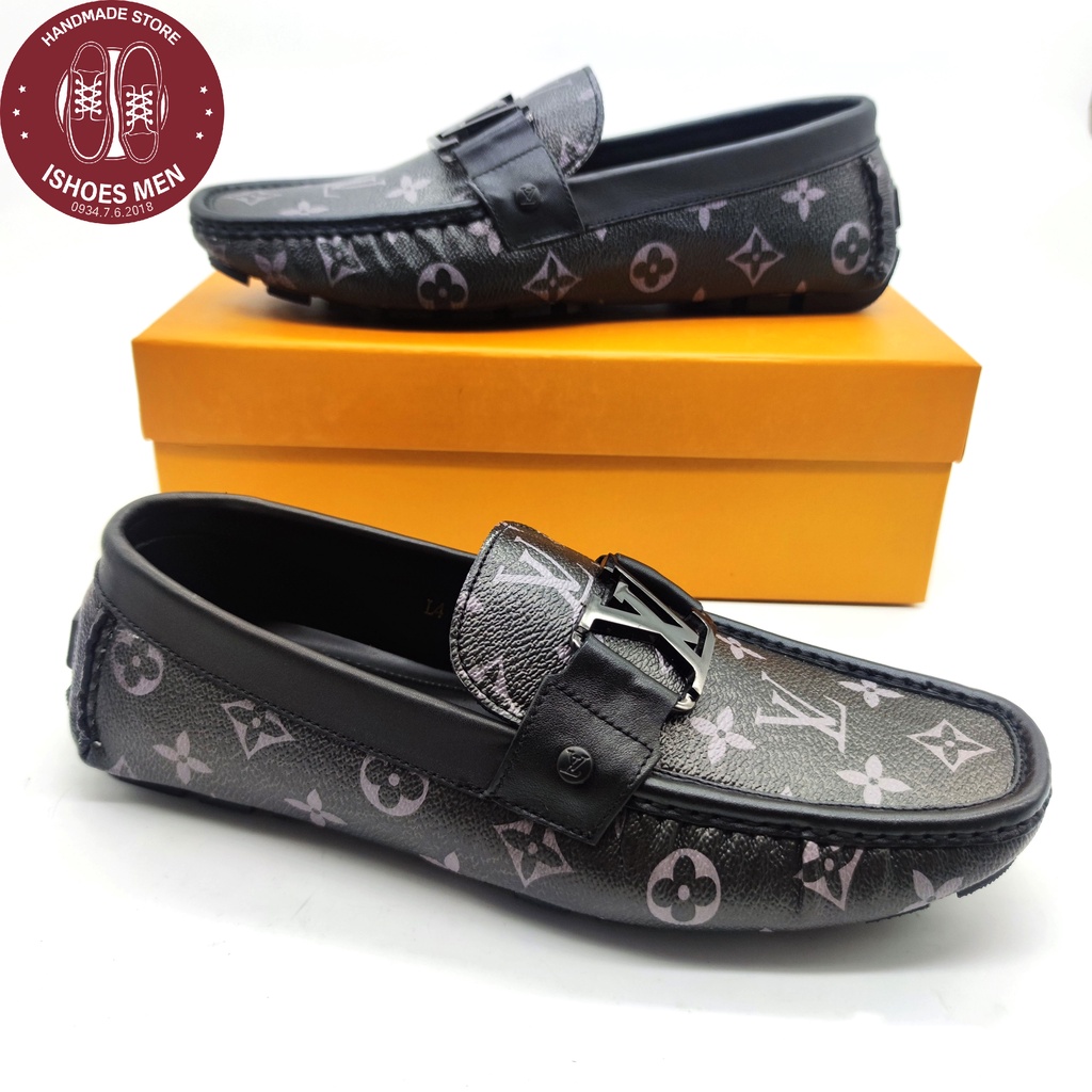 Giày Lười Nam LV in hoa, karo siêu đẹp mẫu mới 2021- mã LV1102 | BigBuy360 - bigbuy360.vn