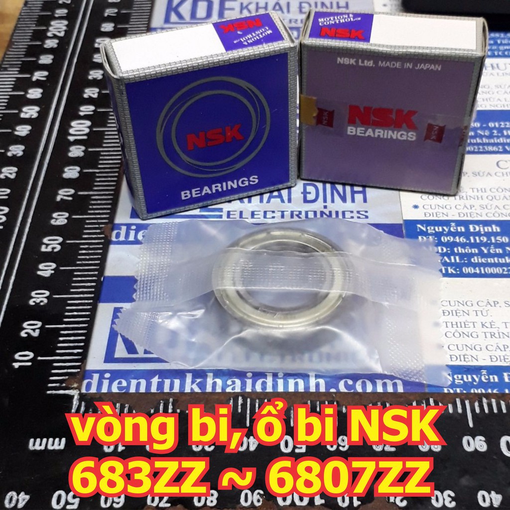 Vòng bi, ổ bi, bac dan NSK 6800ZZ 6801ZZ 6802ZZ 6803ZZ 6804ZZ 6805ZZ 6806ZZ 6807ZZ chụi mài mòn, tốc độ cao kde5992