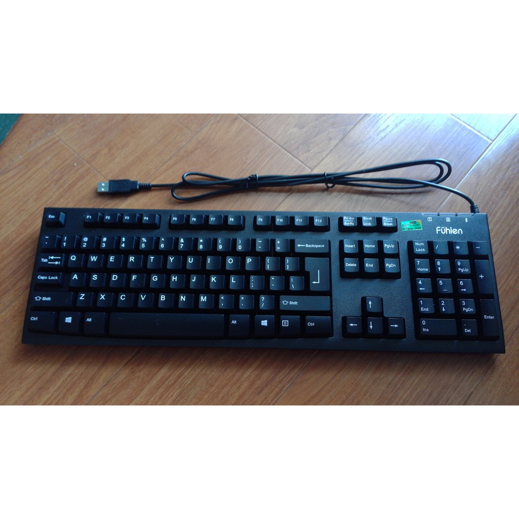Bàn phím Fuhlen L411 USB Black - Hàng hãng loại chuẩn